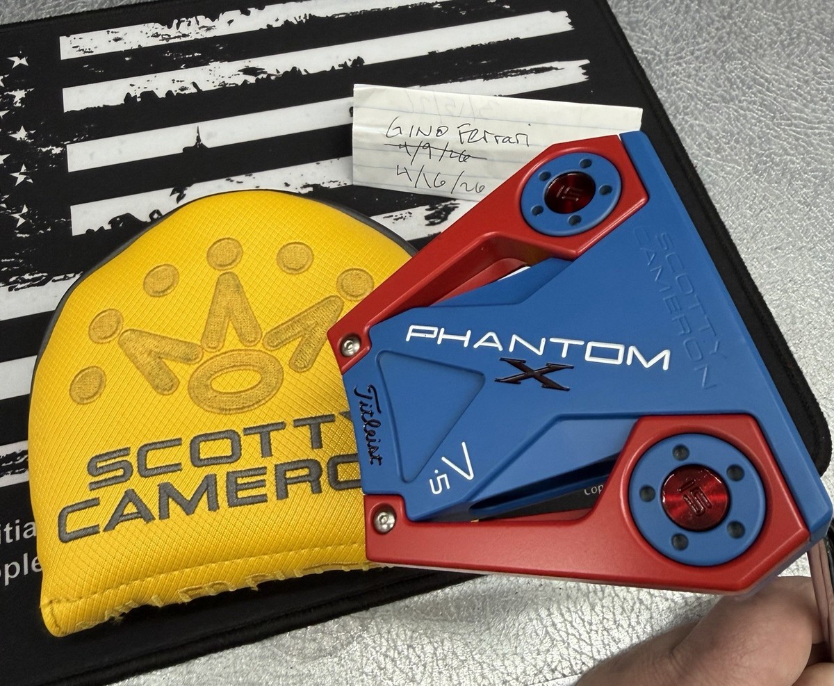 【希少】SCOTTY CAMERON PHANTOM X 7.5 レフティ PT Scotty Cameron Phantom X 7.5 Putter Blue Red Right-Handed 34 in