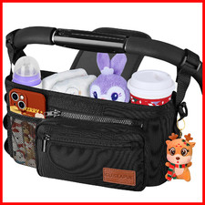 Guiseapue Universal Stroller Organizer Cup Holder Baby Essentials Stroller