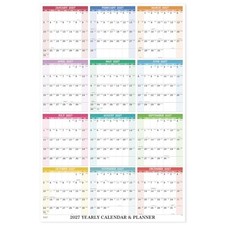 Yearly Wall Calendar 2027 - January 2027 - December 2027 - Wall Calendar