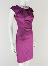 NWT Dolce Gabbana Fuchsia Silk Blend Body Con Cocktail Dress I 40 / USA 4