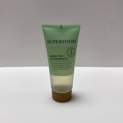Nature Love Superfood Face Cleanser Green Tea & Antioxidants 6 oz NEW