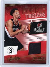 Gary Trent Jr. Card - 2018-19 Absolute Memorabilia Rookie Threads Level 3 #35