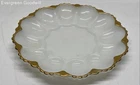 Vintage Anchor Hocking Fire-King Milk Glass Deviled Egg Platter