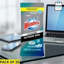 Windex Electronic Screen Cleaning Wipes Pre-Moistened Anti Static 25 Count Clean