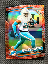 2025 PANINI PRIZM FOOTBALL #129 JORDYN BROOKS - PIGSKIN DOLPHINS /180