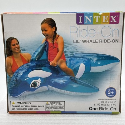 2013 INTEX Lil Blue Whale Ride On Pool Kids Float With Grab 2013 INTEX Lil Blue Whale Ride On Pool Kids Float With Grab