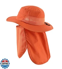 Home Prefer UPF50+ Mens Womens Sun Hat with Neck Flap Wide Brim UV Sun Protec