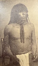 CDV Photograph Native American Western US 1860s