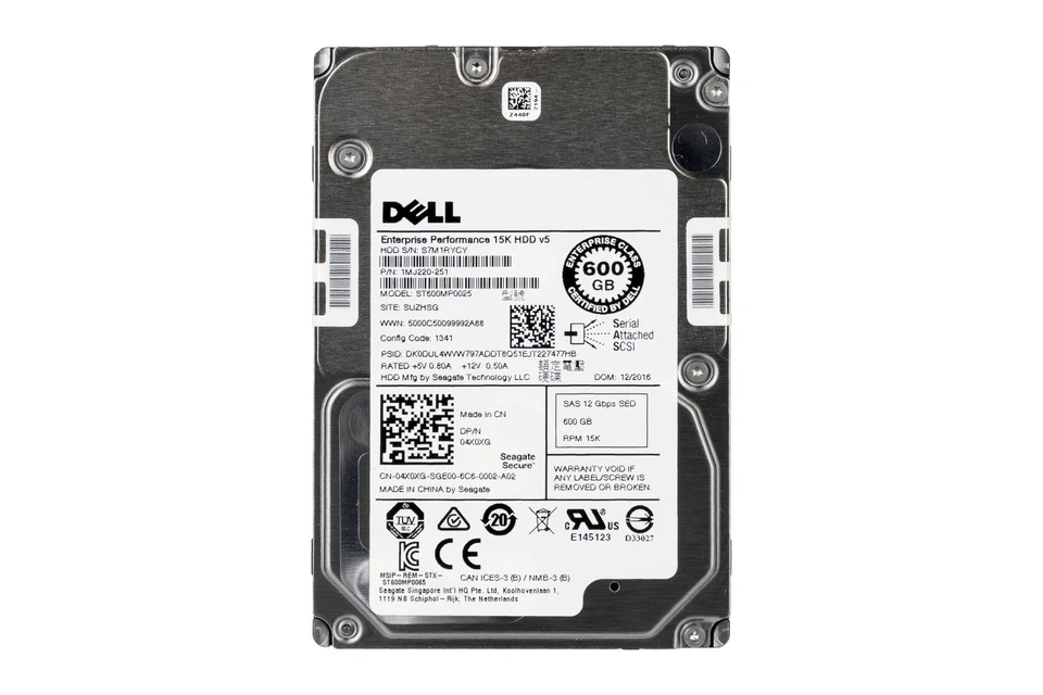 Hard drive Dell 600GB 15K SAS 12G 2.5" 512n 128MB SED-FIPS 140 4X0XG - Image 2 of 2