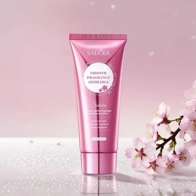 Sakura Glitter Body Lotion for Translucent Skin, Hydrating & Long Lasting Scent