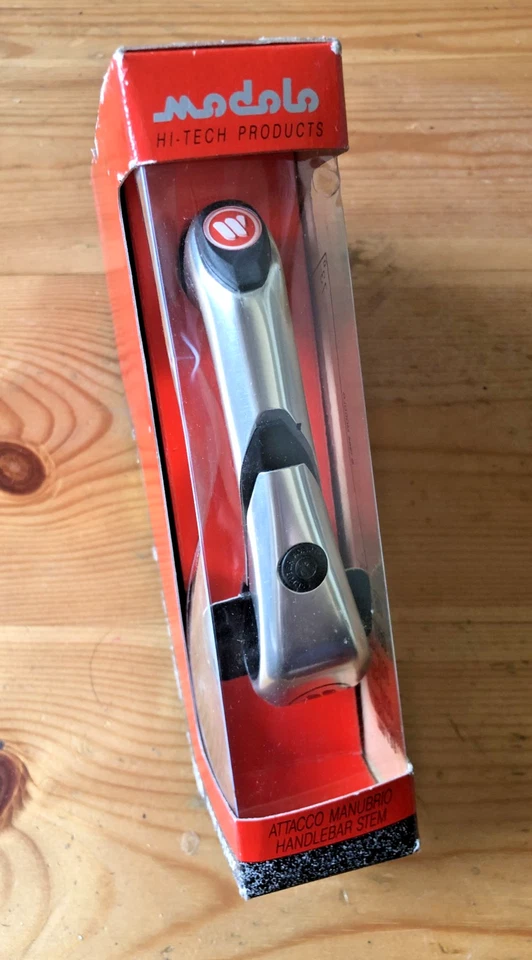 NOS Modolo Model "Speedy" Stem, 26.0mm Clamp, 100mm, New In Box, 1980s - Image 3 of 4