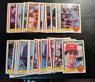 1983 Donruss Baseball Lot Of 31 Autographed Cards.