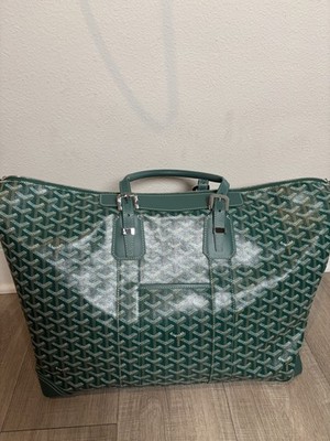 Goyard Boeing Green Yellow Carry-On Travel Bag 100% Authentic 