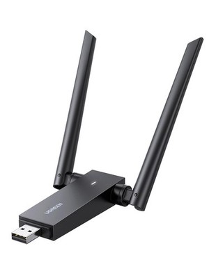 UGREEN WLAN Stick AC1300 Adapter PC Dualband (5GHz/2,4GHz), WiFi Schwarz