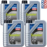4X Liqui Moly 1619 Motorbike 2T Basic Scooter MotoröL Roller Mineralisch 1L