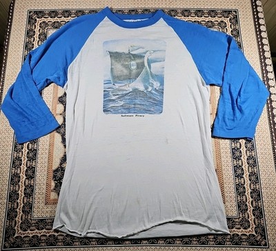 VTG (c) 1981 Robert Tinney SOFTWARE PIRACY Jersey T Shirt BYTE MAGAZINE COVER Lg