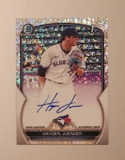 2023 BOWMAN HAYDEN JUENGER 1st AUTO CPA-HJ SPECKLE REFRACTOR #/299 BLUE JAYS