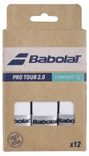 Babolat Pro Tour 2.0 Racchetta da Tennis Overgrips - Confezione da 12 - Bianco