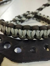 Dark gray and silver Bling Sling, Archery bow wrist strap free ship