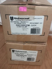 Lot of 2: UNIVERSAL S50120RCEM 500K 000C HPS MAGNETIC REACTOR BALLAST 50W S68