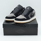 HJ4360-001 Nike Air Jordan 1 Low Dark Black Denim Light Smoke Grey Sail (Men's)