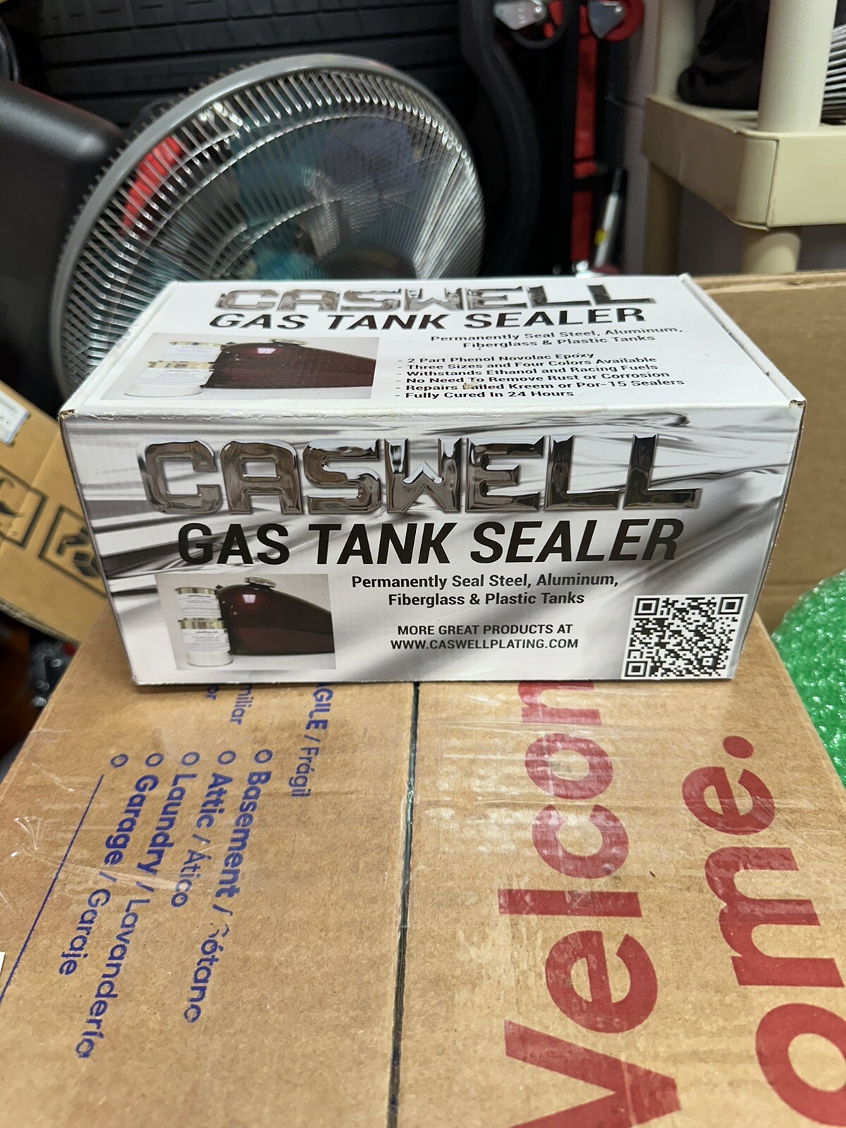 Caswell RED Gas Tank Sealer repair kit for 10 gallon motorcycle DRAGONS