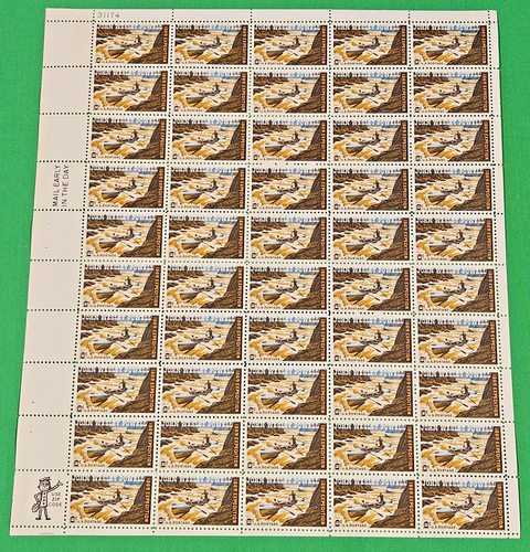 FULL SHEET USA 1969 6 c. Powell on Colorado River Sc-1374 MNH OG - US Seller - Picture 2 of 3