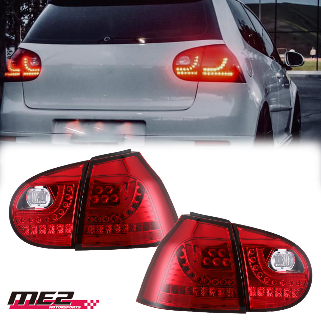 Tail Lights LED For 2006-09 Volkswagen VW GTI Rabbit Golf MK5 Rear