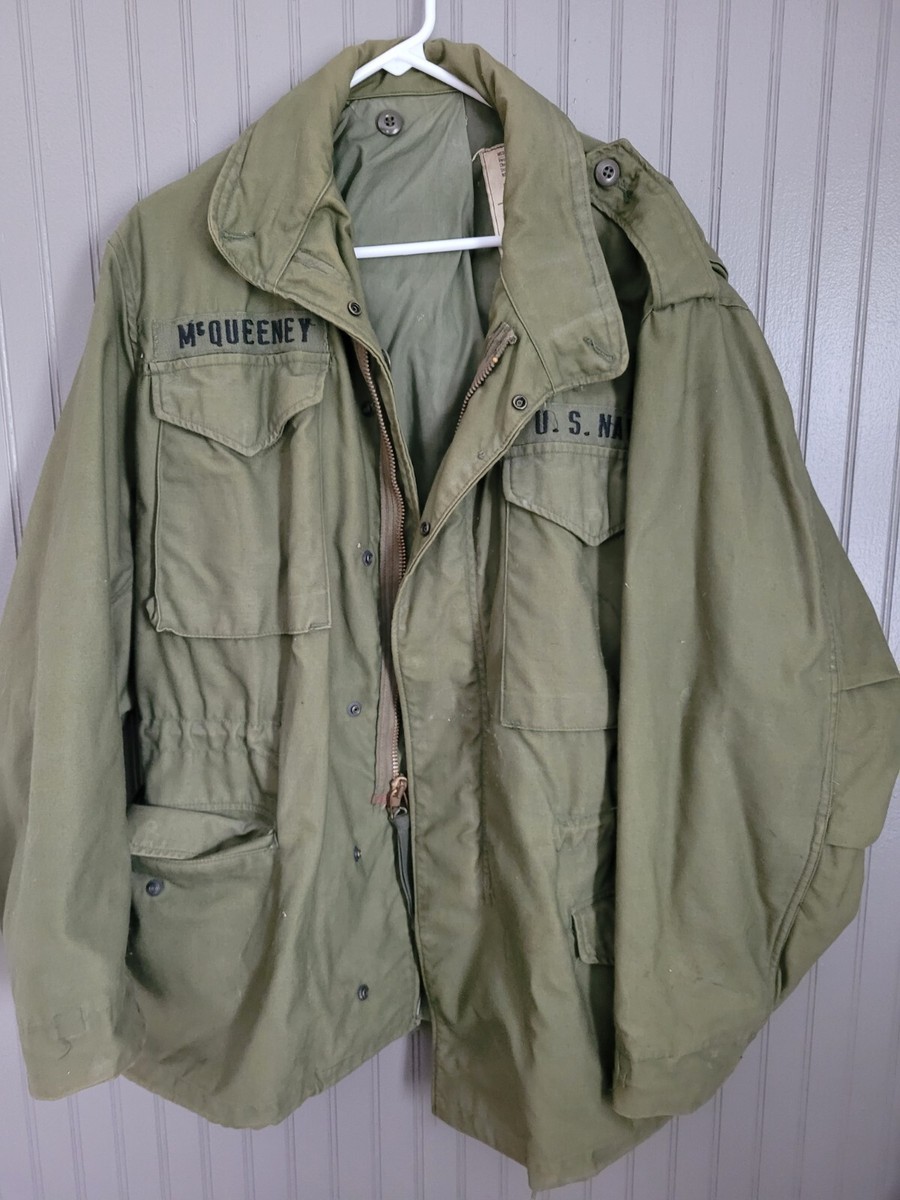 US MILITARYVTG Navy COAT COLD WEATHER MEDIUM REGULAR STOCK NO