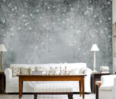3D Gray Branches 12204NA Wallpaper Wall Mural Removable Self-adhesive Fay