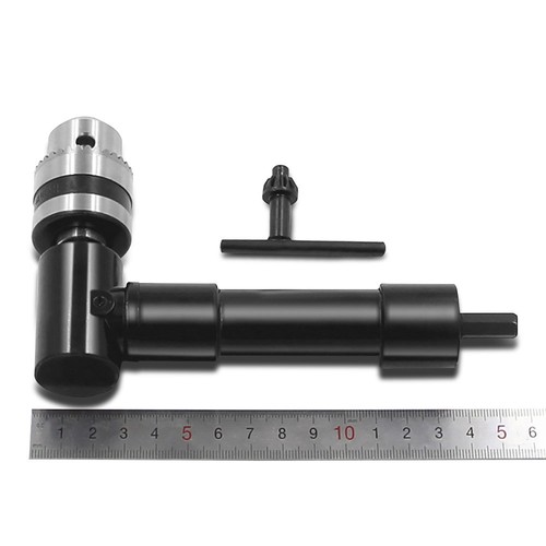 Metal Head Right Angle Bend Extension Chuck 90 Degree Drill Attachment Adaptor - Picture 4 of 6