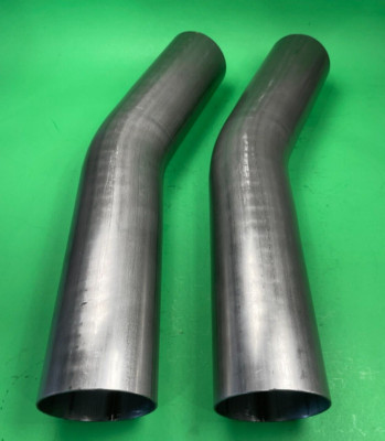 2 x 3'' 22.5 Degree Exhaust Mandrel Bend Elbow 409 Stainless 16 Gauge
