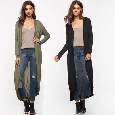 maxi length cardigan