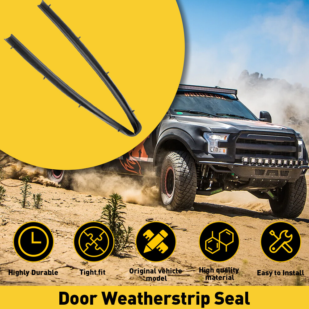 Ford F150 F250 F350 1999-2017 Door Window Weatherstrip Seal Belt 1-Piece Set