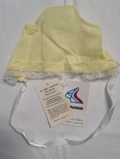 Springmade Vintage Baby Girls Bonnet Yellow 70's