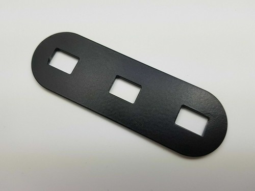 2x 3mmThick Steel Flat Connector Plates in Black Including FREE Assembly Parts - Picture 3 of 9