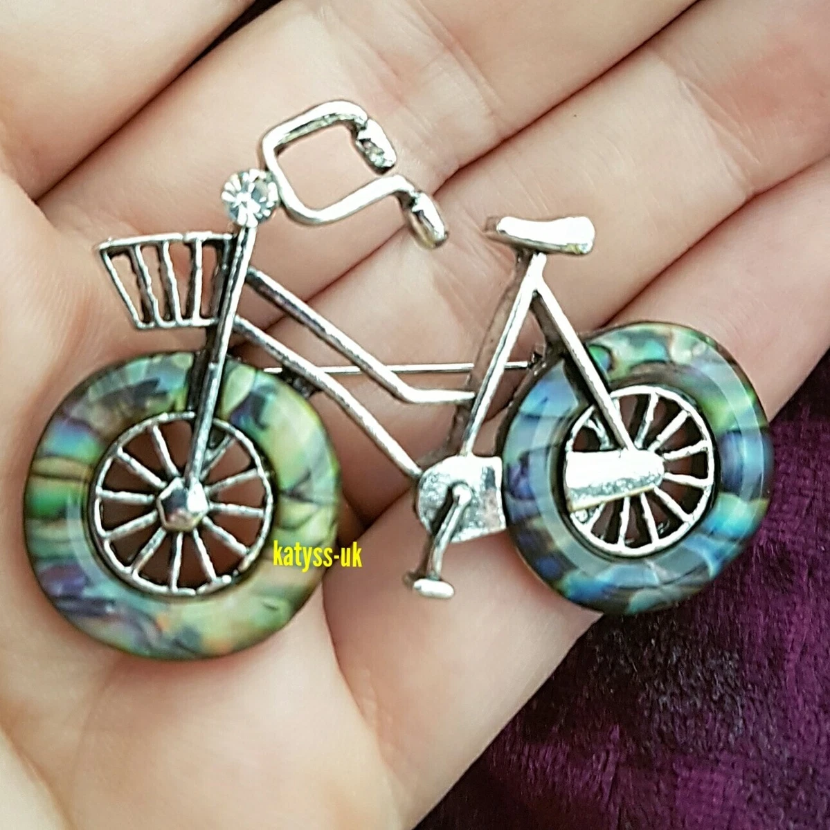 Bicycle Brooch By Tantalising Treasures