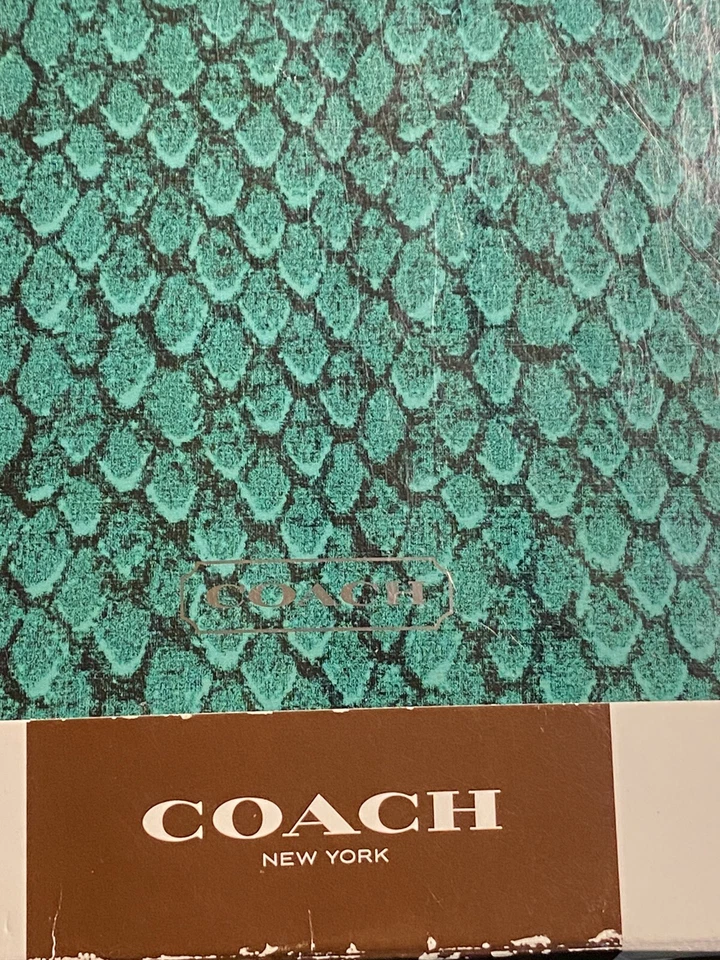 COACH 'Snakeskin' iPad Molded Hard Plastic Tablet Cover Green 134524 NOS 9” x 7” - Image 4 of 4