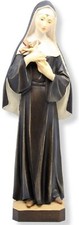 Statua Santa Rita Da Cascia H 15 Cm Figura Sacra Monaca Statua In Legno Di Acero