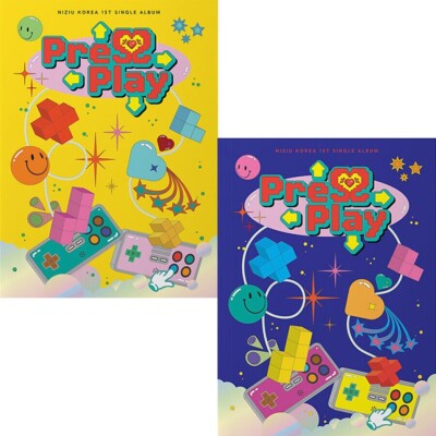 NIZIU [PRESS PLAY] 1st Single Album RANDOM CD+Book+3Card+Frame+Sticker+Pre-Order