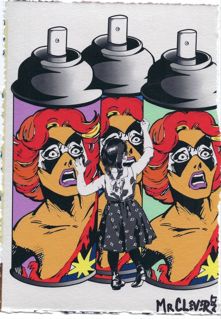 MR CLEVER ART GRAFFITI GIRL ALL LOVE KING CROWN UNIQUE