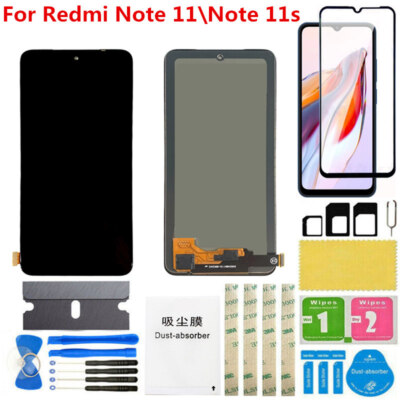 For Redmi Note 11S / Note 11 Lcd Display Touch Screen Digitizer Assembly Replace