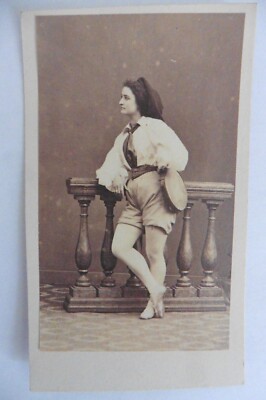 CDV Foto Tänzerin Fräulein Laurent Ballett Oper Paris Disdéri 1861 Tanz Levert