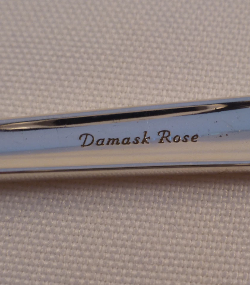 Rosa Damasco-Reliquia Esterlina 4-PC Ajuste de Lugar-Moderno Foto 3 de 4