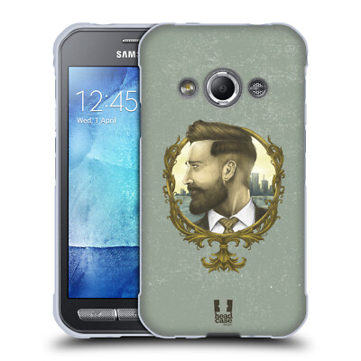 HEAD CASE DESIGNS MANLY HIPSTERS SOFT GEL CASE FOR SAMSUNG PHONES 4