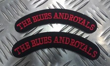 Genuine British Miltary "The Blues And Royals" Shoulder Title Patches APOR1BR