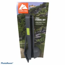 Ozark Trail 3-Piece Utensil Set Portable Cooking Camping Hiking Backpacking RV