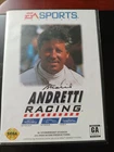 Mario Andretti Racing Sega Genesis Vintage Game Manual & Case 1994