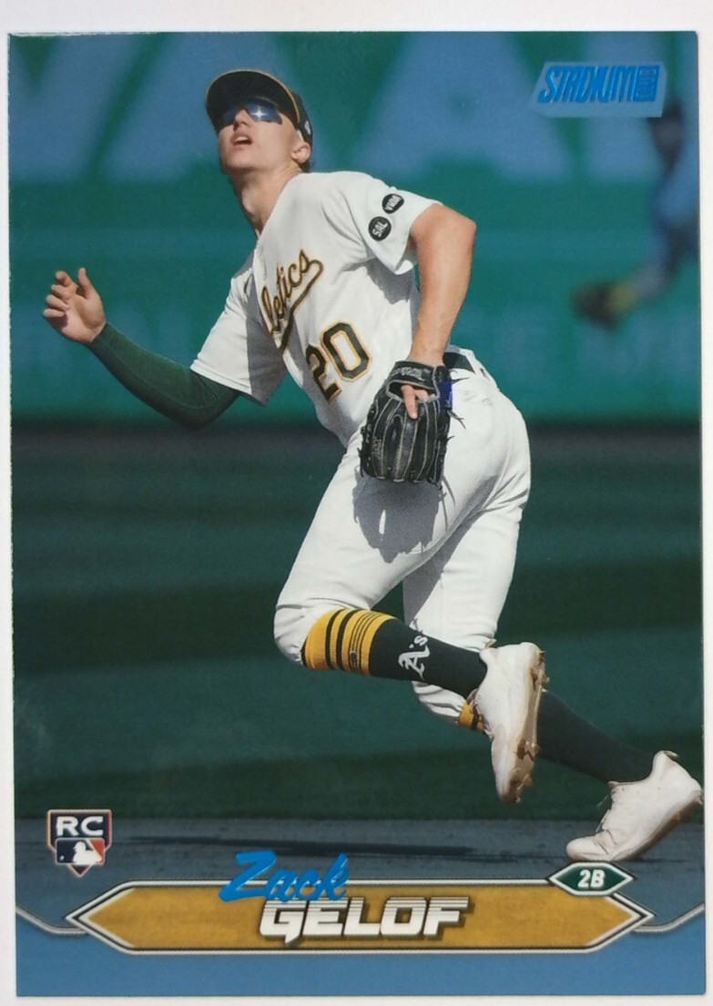 Zack Gelof RC Blue Foil /50 2024 Topps Stadium Club #281 Oakland Athletics