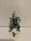 Vintage 1991 Teenage Mutant Ninja Turtles Space Usagi Action Figure, Accessories